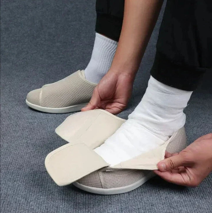 Orthopedische Easystep comfortschoen, unisex, biedt comfort en ondersteuning voor brede en gezwollen voeten.