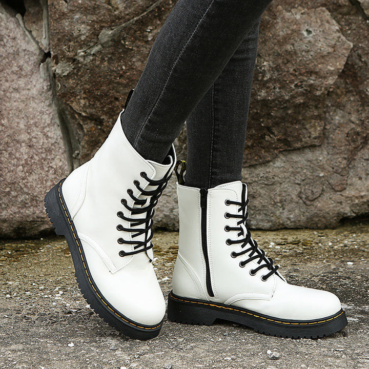 Comfortabele zwarte dameslaarzen met stoere uitstraling en optimale grip. Perfecte winterlaarzen voor elke dag.