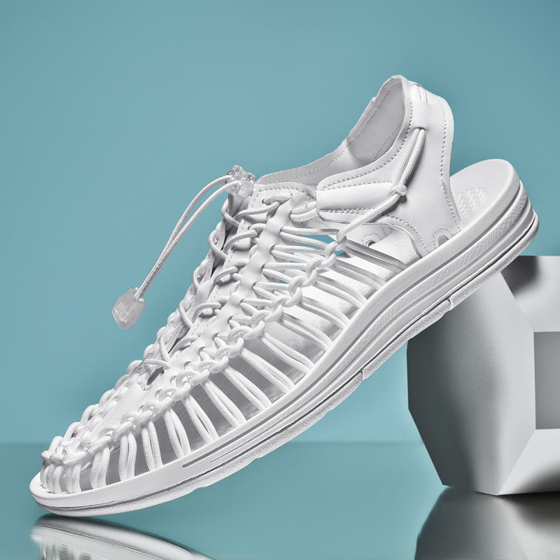 Stijlvolle ademende heren sandalen, comfortabel en licht voor de zomermaanden.