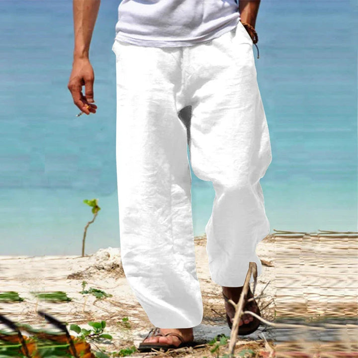 Stijlvolle casual heren zomerbroek, relaxed fit en ademend, voor alledaagse lente/zomer looks.
