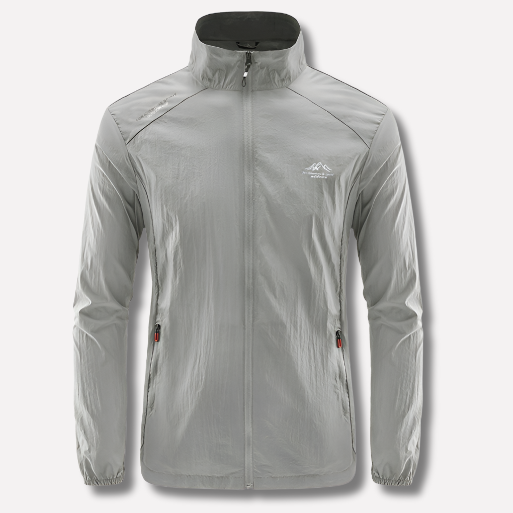 Lichtgewicht heren windjack, sportief en casual, perfect voor bescherming tegen wind tijdens buitensporten.