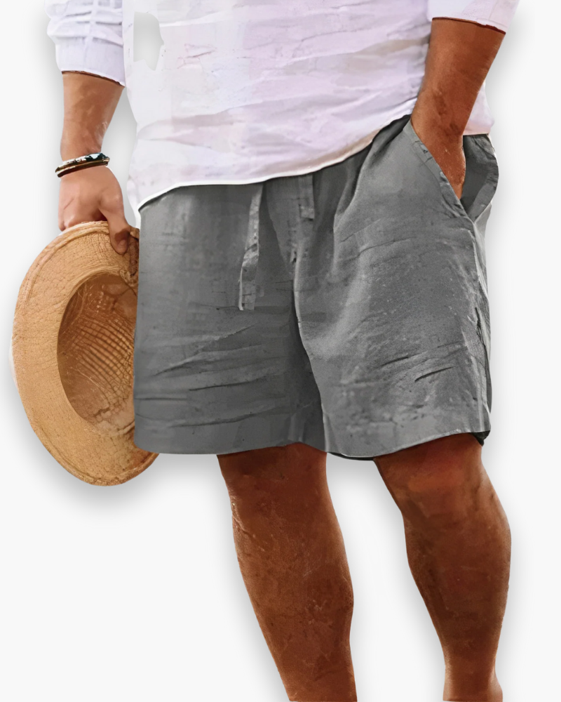 Comfortabele heren zomershort met elastische tailleband; ultra zacht en lichtgewicht voor warme dagen.