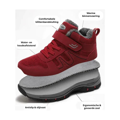 Ergonomische uniseks WinterPro laarzen met voetondersteuning voor comfort en pijnverlichting.