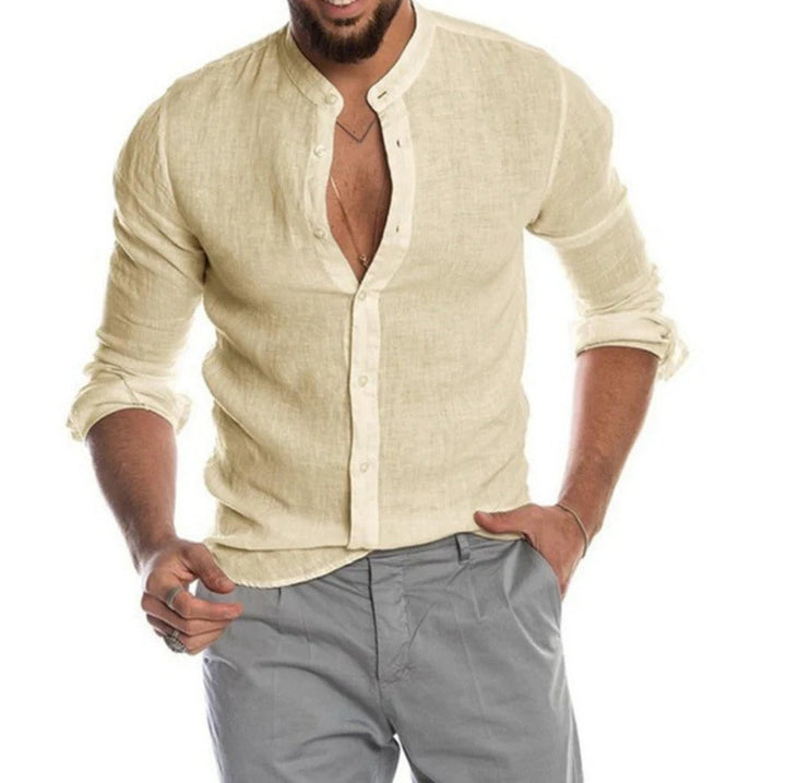 Modieus heren overhemd, stijlvol met lange mouw. Comfortabele casual blouse voor herenmode.