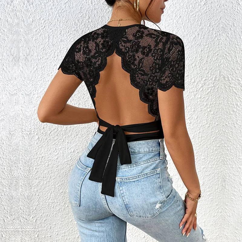 Stijlvolle rugloze damesbody, comfortabel en elegant, ideaal als veelzijdige damestop.