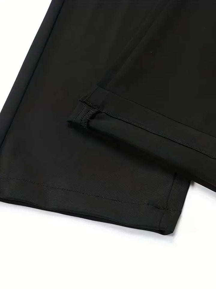 Heren business casual broek, comfortabele regular fit, rechte pijpen, hoogwaardige stof.