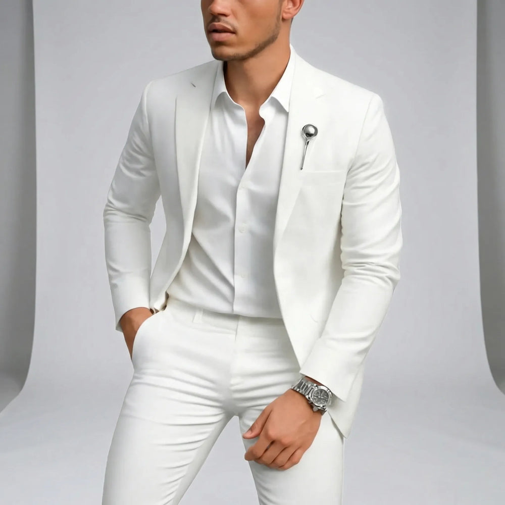 Stijlvol slimfit heren kostuum 'Bailey'. Perfect voor een moderne, zakelijke of feestelijke look.