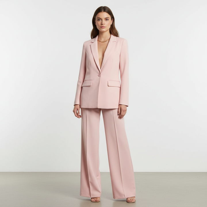 Comfortabele en stijlvolle dames blazer set 'Elena' voor een moeiteloos elegante verschijning.