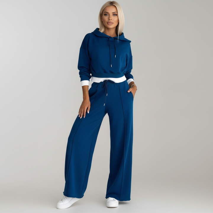Kaitlyn dames vrijetijdsensemble: complete hoodie en broek set, comfortabel en modieus voor elke dag.