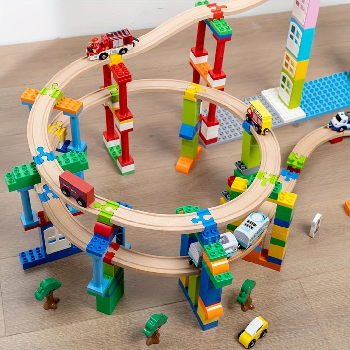 Set kleurrijke spooradapters voor creatieve modelbouw; hobby rails constructie uitbreiding.