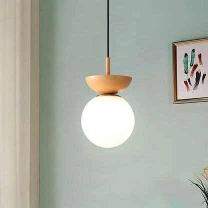 Scandinavische Hanglamp - Houtdesign