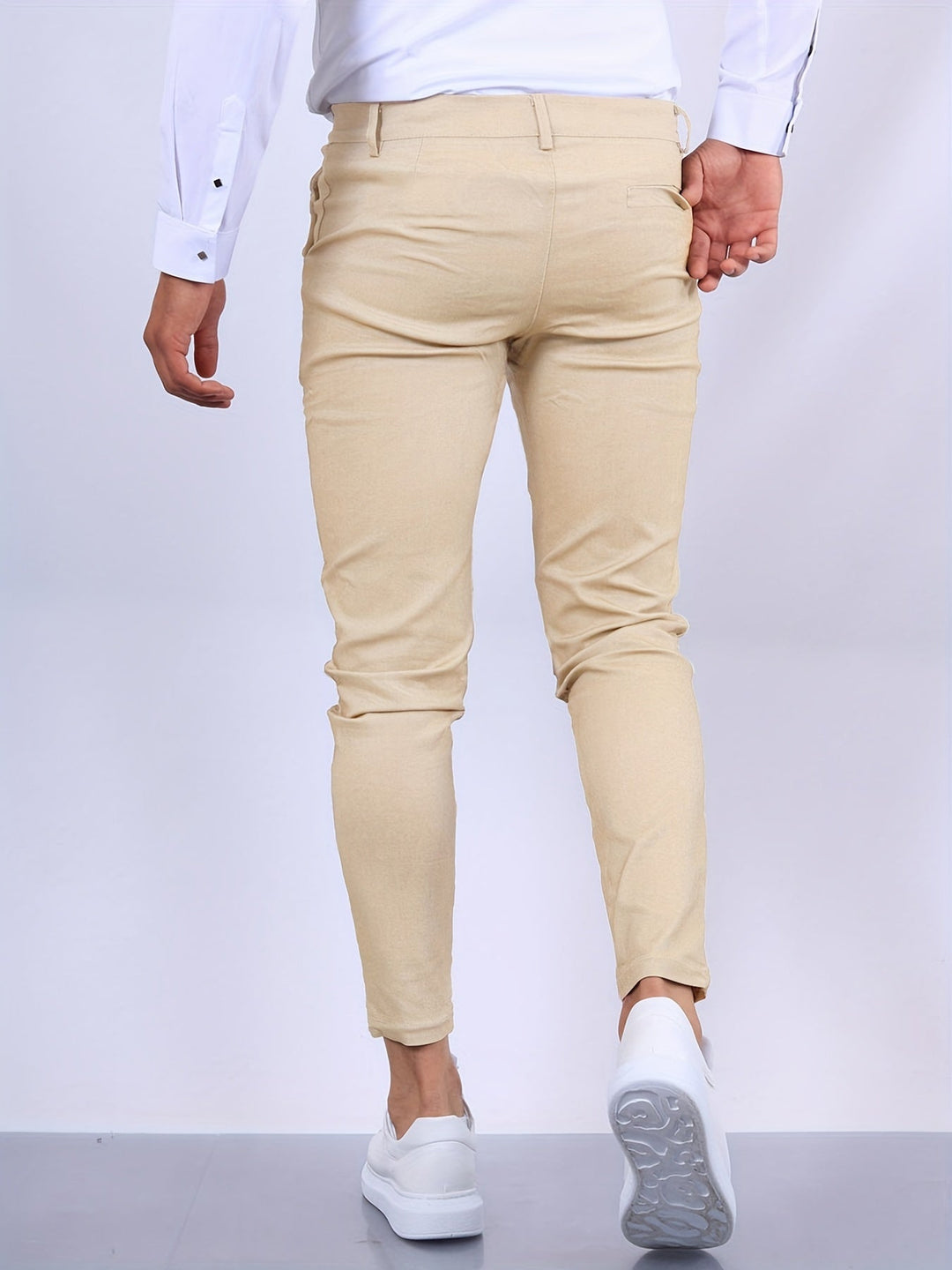 Trendy stretch skinny broek voor heren, comfortabel materiaal en een stijlvolle, veelzijdige look.