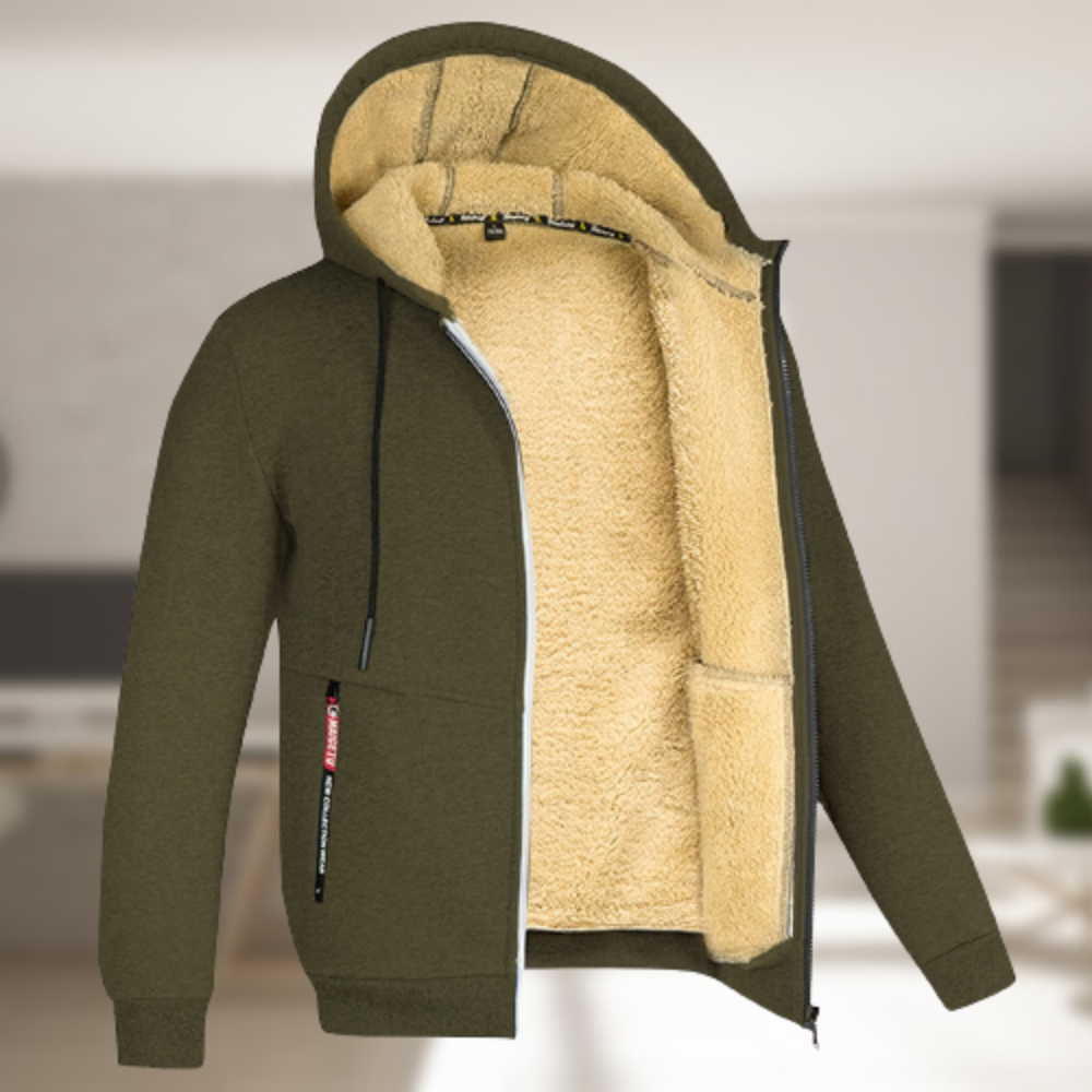Warm gevoerd heren wintervest voor casual comfortabele winterdagen, diverse kleuren beschikbaar.