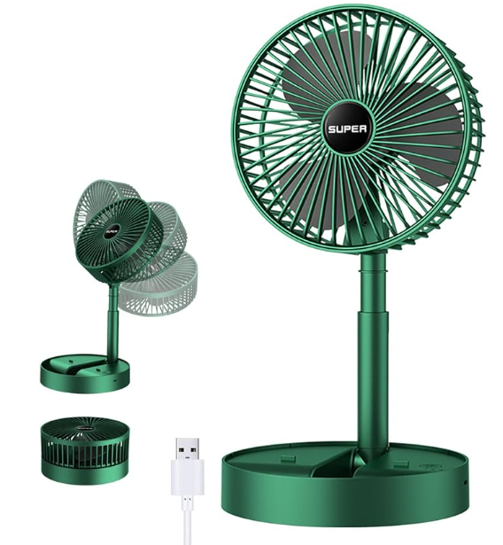Stille USB tafelventilator, kantelbaar en compact, zorgt voor verkoeling op elk bureau, ideaal voor kantoor.
