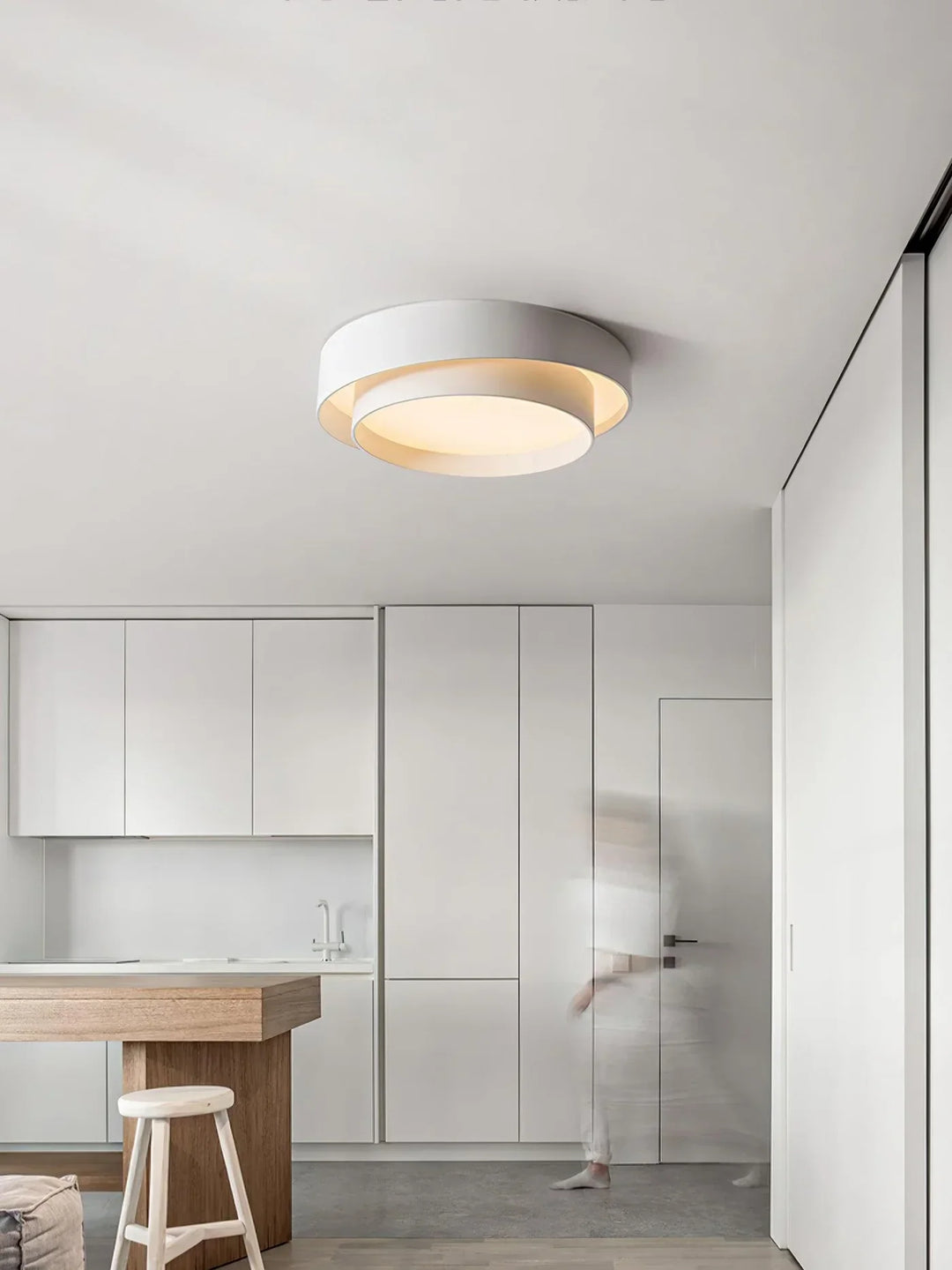 Stijlvolle LED plafondverlichting, modern design voor een warme sfeer thuis.