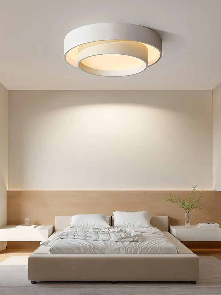 LED plafondlamp voor woonkamer, energiezuinig en met modern, rond design.