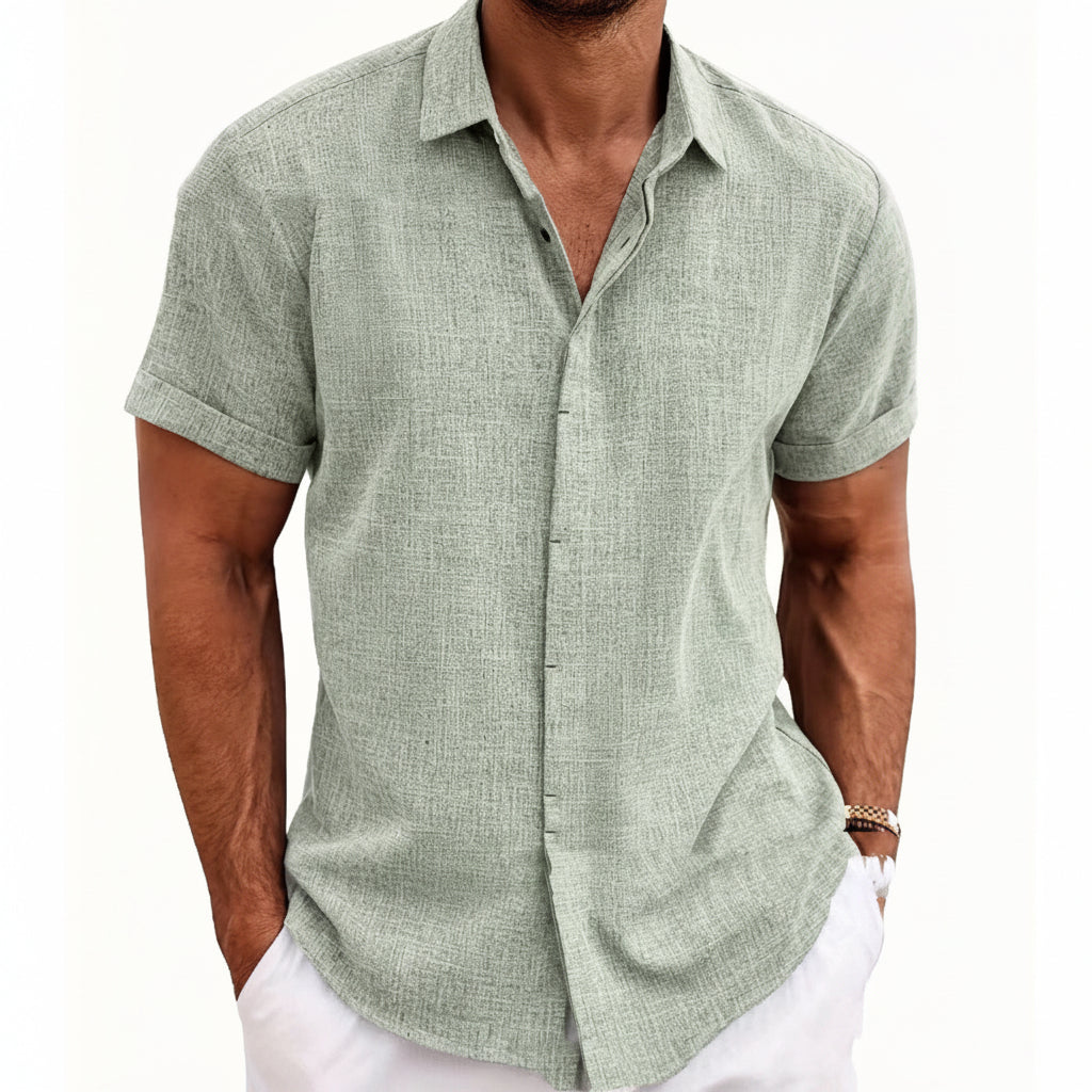 Heren t-shirt CJ26 voor zomer en vakantie, met comfortabele losse pasvorm en praktische korte mouwen.