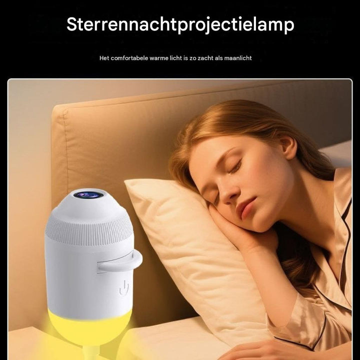 Moderne USB sterrenprojector nachtlamp voor sfeervolle slaapkamer decoratie, eenvoudig aan te sluiten.
