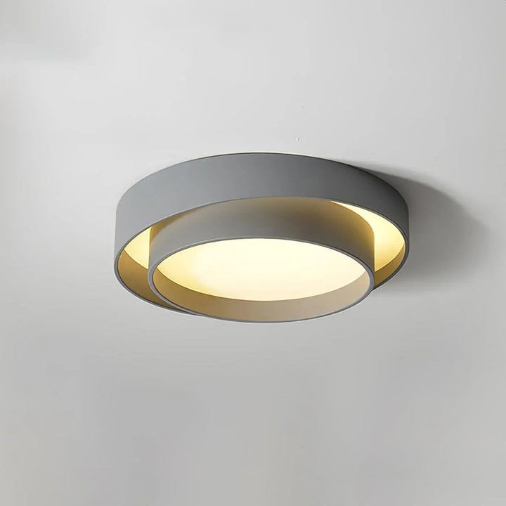 Ronde LED plafondverlichting, energiezuinig en trendy voor hedendaags interieur.