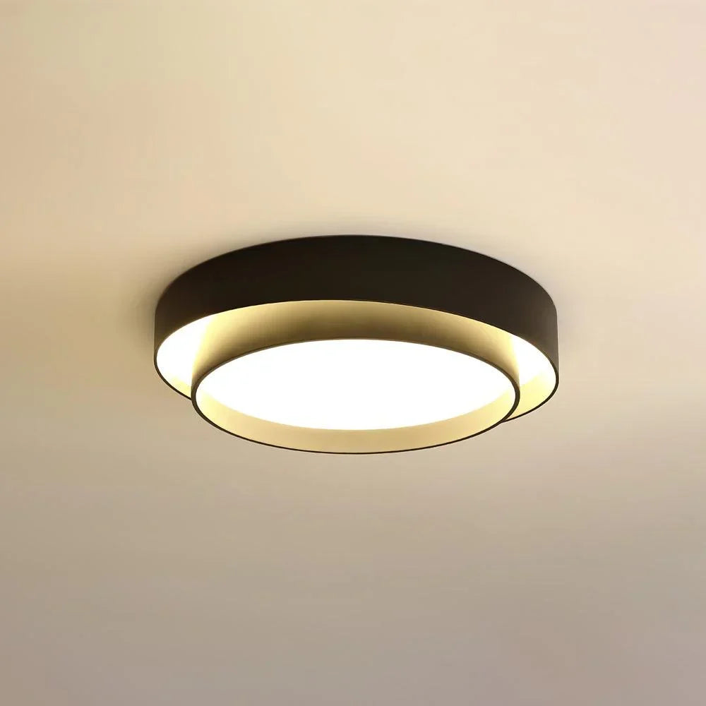 Ronde LED plafondlamp, dimbaar voor sfeervolle verlichting in elke kamer.