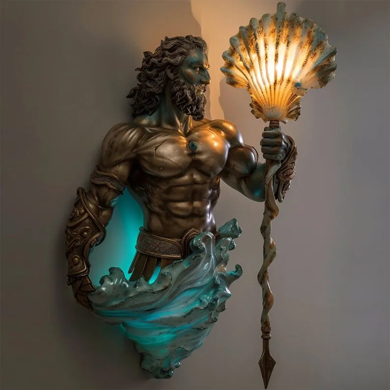 Fantasy wandlamp met sprookjesachtige LED verlichting. Perfecte muurdecoratie voor een betoverende sfeer.