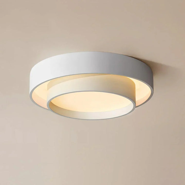 Stijlvolle ronde LED plafondlamp, energiezuinig voor woonkamer en hal.