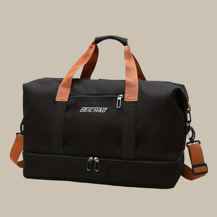 Moderne heren duffelbag, essentieel voor reizen en sport. Hoge kwaliteit en ruim design.