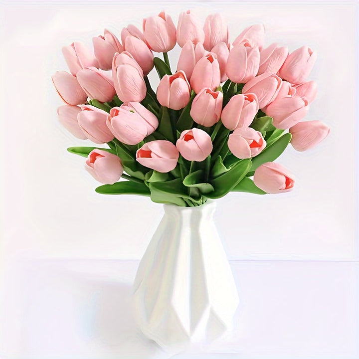 Kunst tulpen als prachtige feestdecoratie, creëer een vrolijke en kleurrijke sfeer.