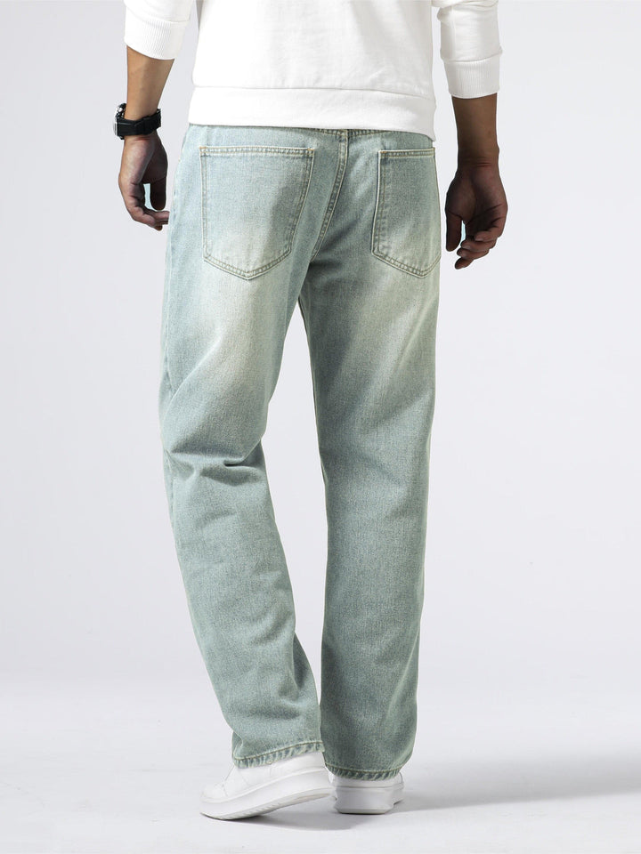 Comfortabele Milan herenjeans, regular fit, perfect voor een casual street style urban look.