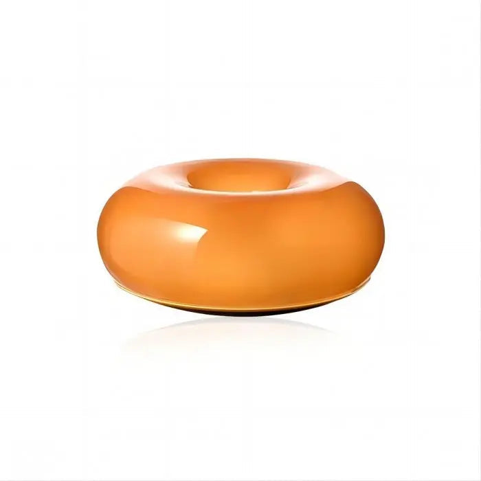 Dimbare glazen donut wandlamp, LED technologie voor aanpasbare sfeer in uw moderne huis.