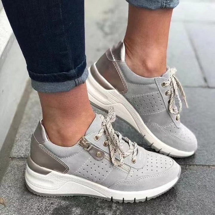 Dames comfortschoenen met extra demping, dikke zool en ademend bovenwerk voor zomer.