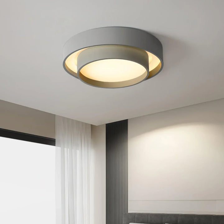 Ronde LED plafondlamp, stijlvol en energiezuinig, voor comfortabele verlichting.