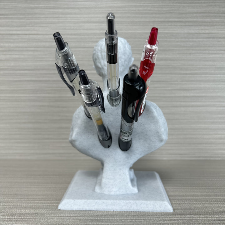 Creatief geschenk: Julius Caesar pennenhouder, een uniek historisch design voor bureau accessoires.