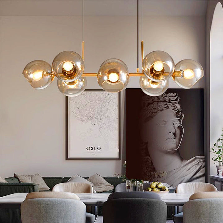Energiezuinige LED verlichting; strakke hanglamp voor eettafel, modern en sfeervol.