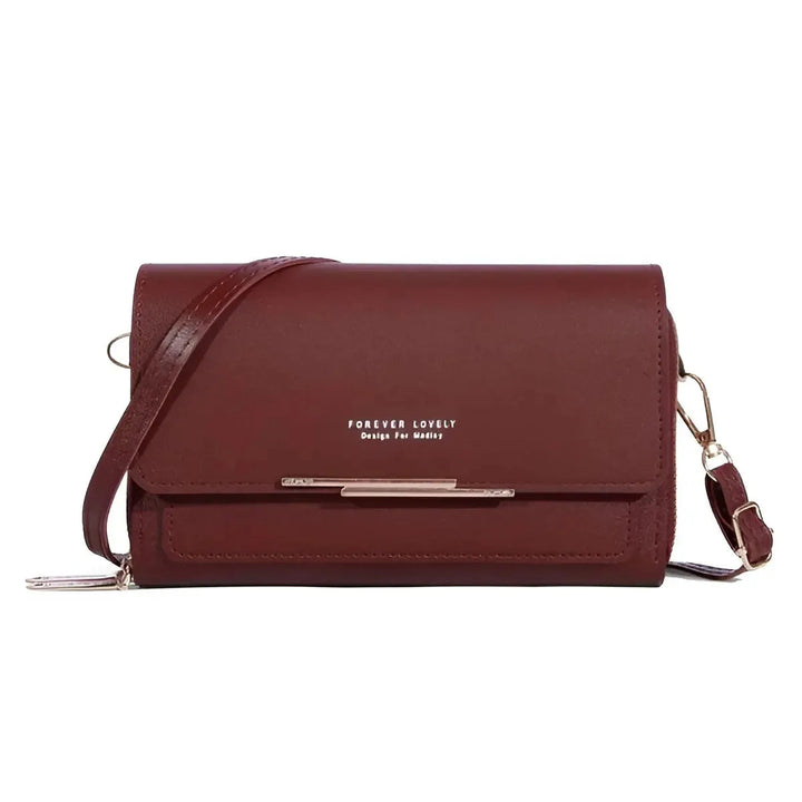 Compacte schoudertas van PU-leer voor dames, ideaal voor een trendy en veelzijdige look.