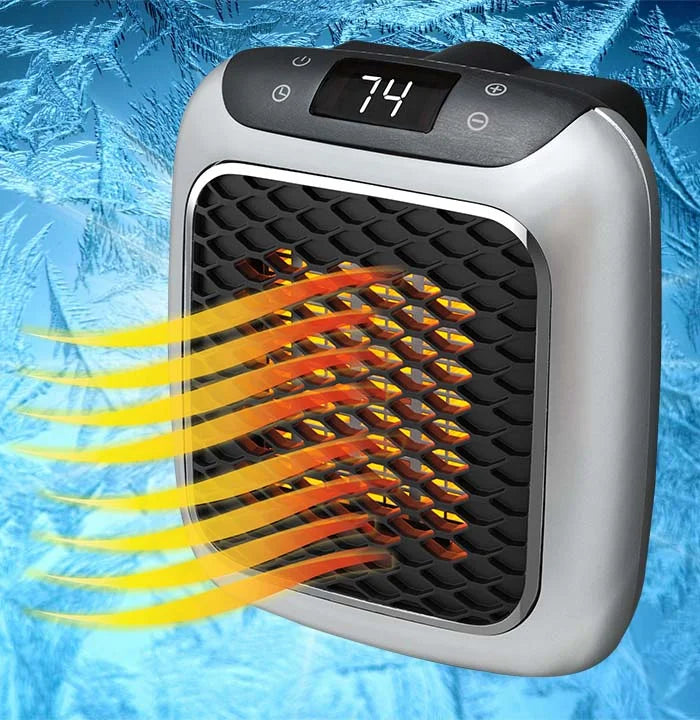 Compacte elektrische Hulvio verwarming, perfect voor snelle warmte in huis, kantoor of slaapkamer tijdens de winter.