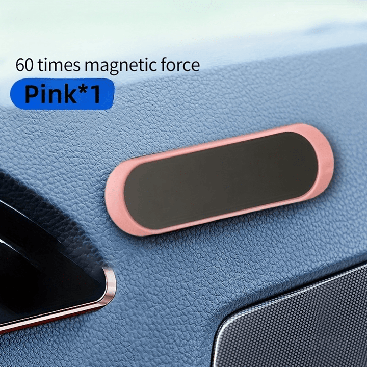 Stevige grip magnetische smartphone houder; veilige bevestiging op autodashboard.