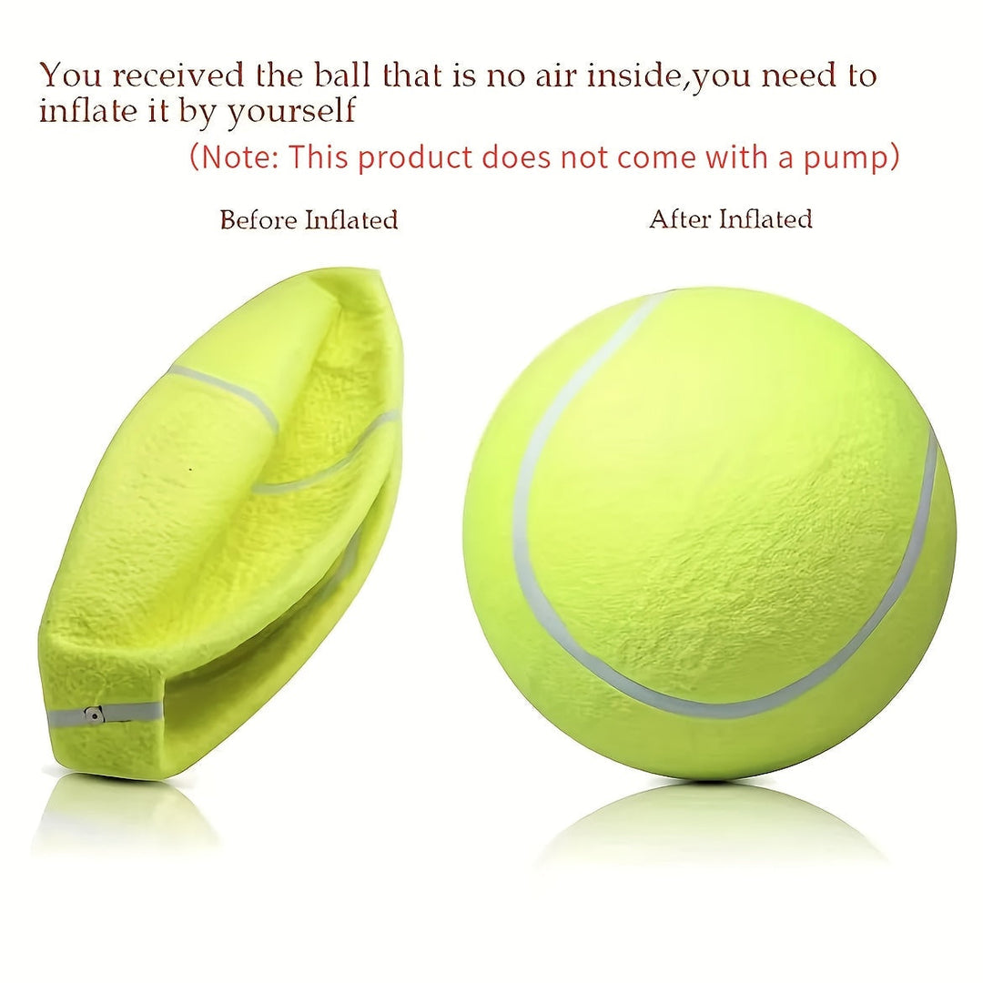 Extra duurzame grote gele honden tennisbal, ideaal buitenspeelgoed voor actieve honden en apporteren.