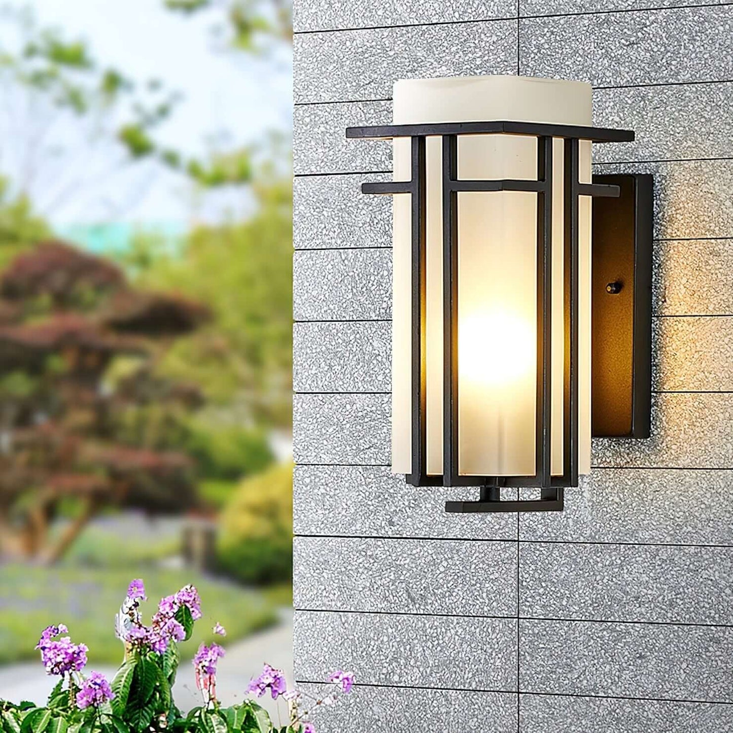 Buiten Wandlamp - IJzer & Glas