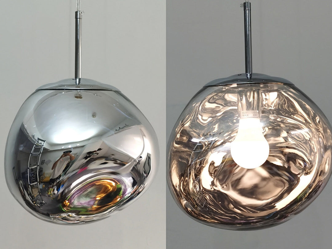 Sfeervolle Lumaé LED hanglamp verlicht de eetkamer 's avonds. Warm, energiezuinig licht.