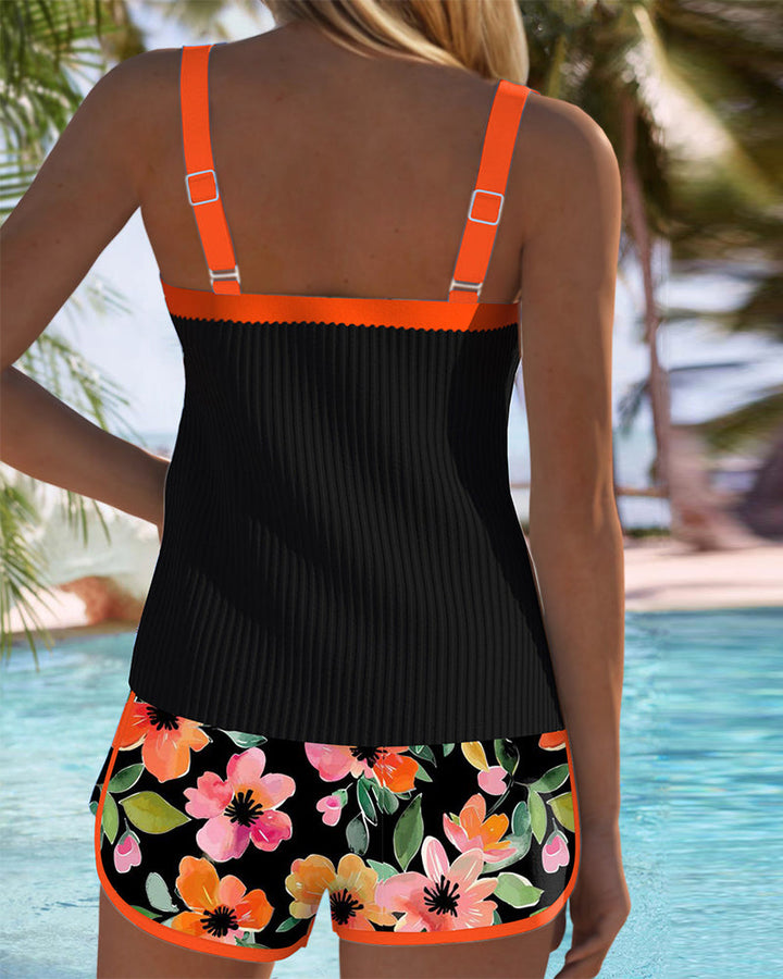Comfortabele dames tankini badmode, ideaal voor strand en zwembad. Trendy en elegant.