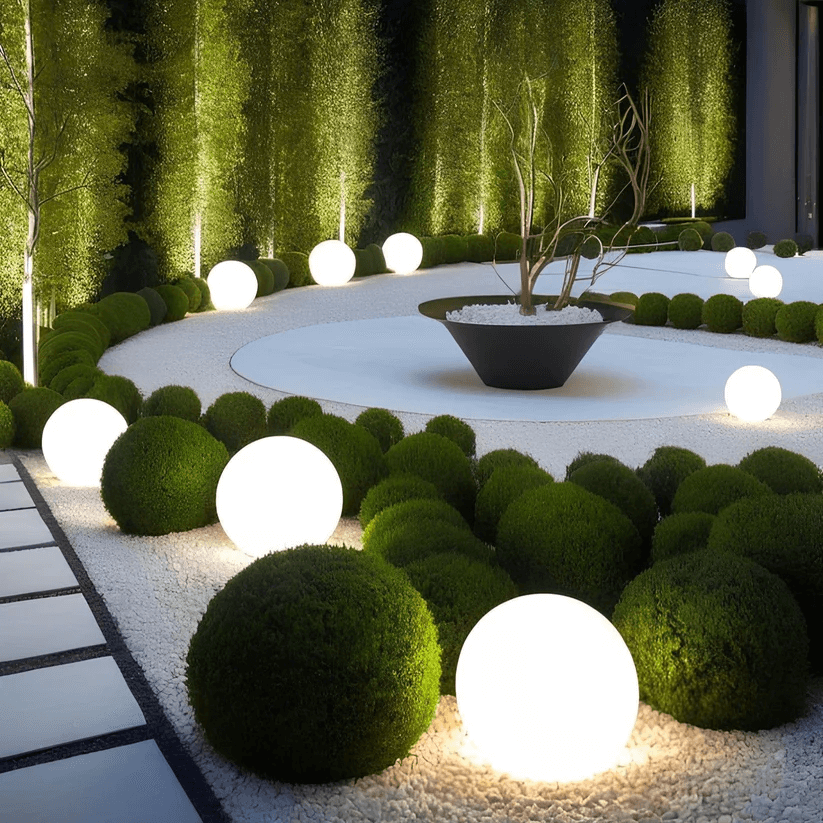Bolvormige Tuinlamp op Zonne-energie