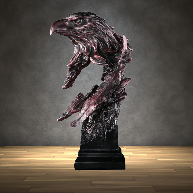 Majestueuze adelaar sculptuur van brons, perfecte decoratie voor elke ruimte.