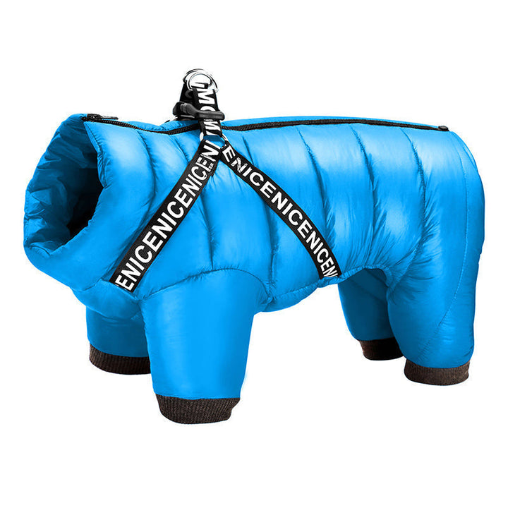 Hondenjas ArcticPaws: winddichte en waterafstotende jas met zachte voering, perfect voor winterse wandelingen.