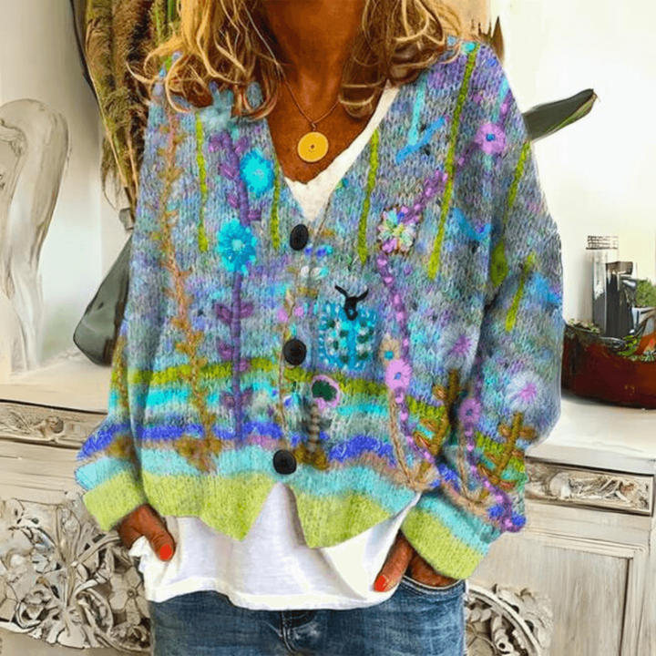 Elegant gebreid damesvest, veelzijdig voor elk seizoen. Perfecte casual bovenkleding met stijlvolle look.