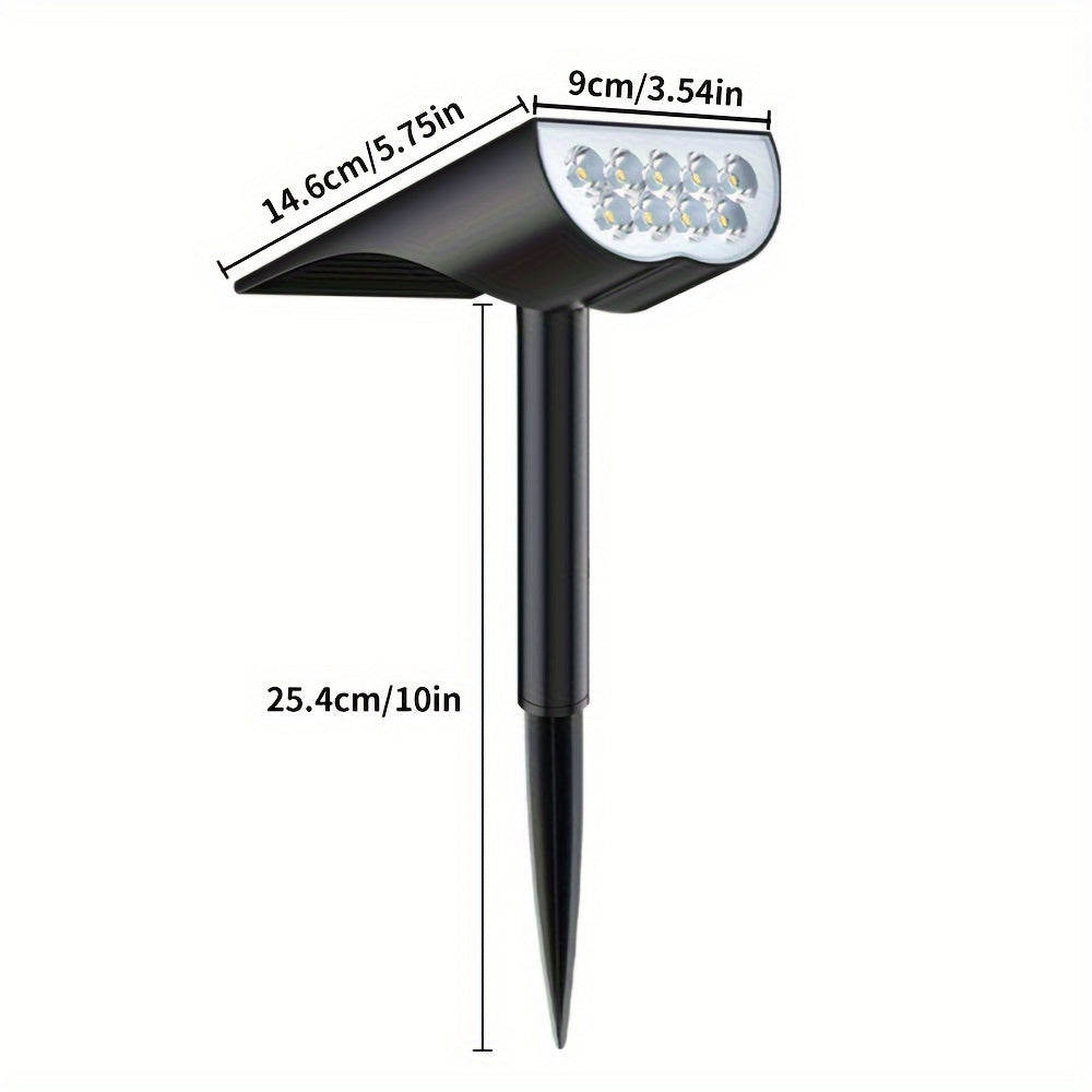 Krachtige 9 LED solar buitenverlichting voor optimale tuinverlichting op zonne-energie. Energiezuinige lamp.