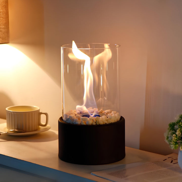 Lumora olielamp: klassieke interieur verlichting met uniek design en open vlam.