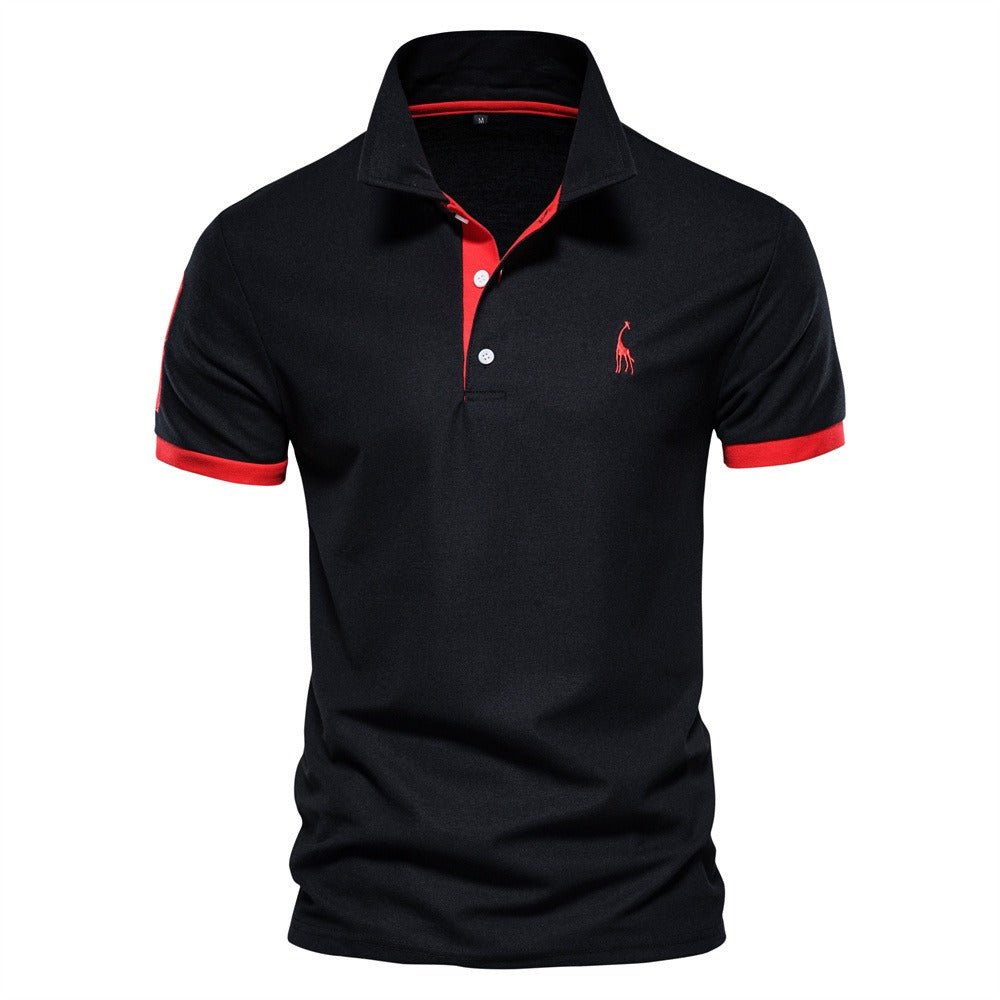 Hoogwaardig heren poloshirt, comfortabel en stijlvol. Essentiële korte mouwen mode voor zomerse casual looks.
