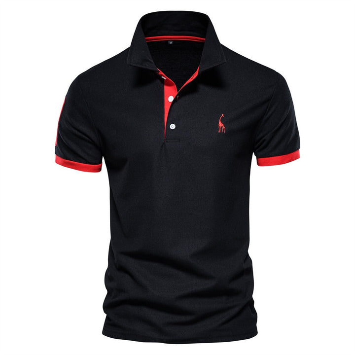 Hoogwaardig heren poloshirt, comfortabel en stijlvol. Essentiële korte mouwen mode voor zomerse casual looks.