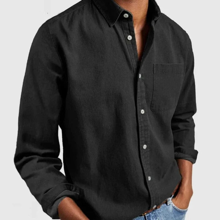 Modern klassiek Liam heren casual overhemd met lange mouwen. Stoere stijl, comfortabel en veelzijdig voor elke dag.